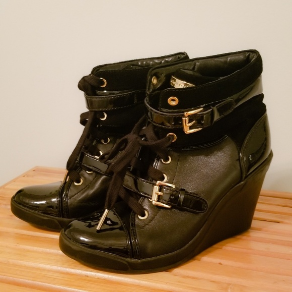 Michael Kors Shoes - Michael Kors high top wedge booties